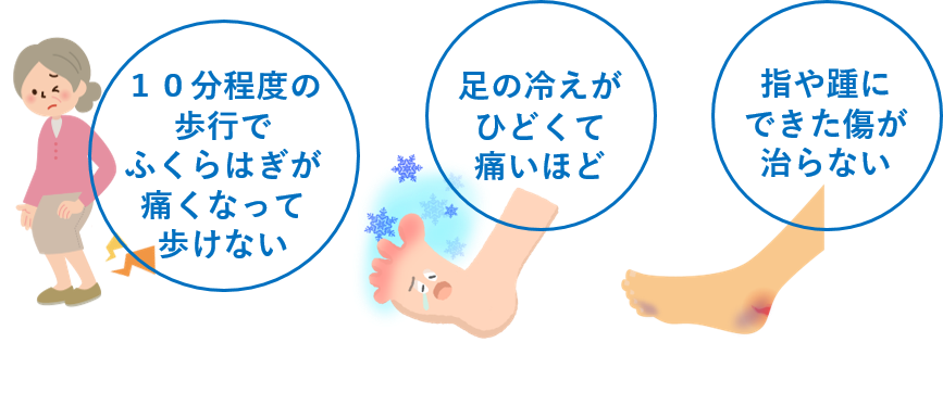 末梢動脈疾患の最初の症状は何だと考えられますか?